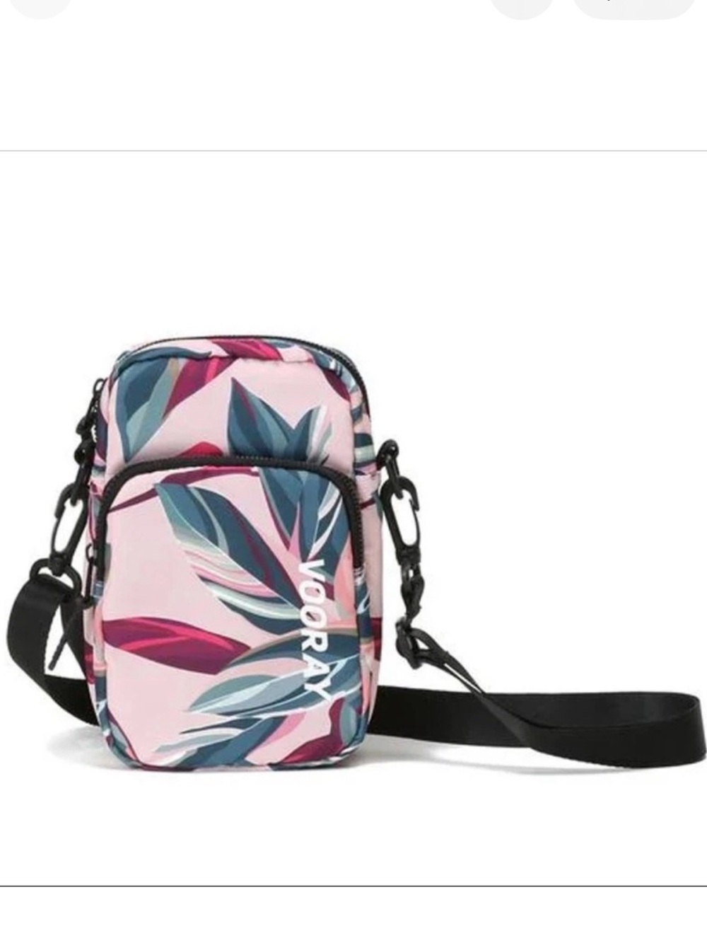 Vooray Core Crossbody Bag Tropical Leaf Print